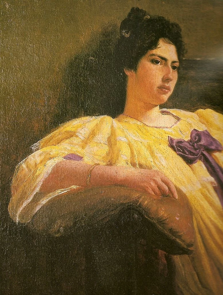 Ritratto di donna, 1892 - Museo Nazionale di Belle Arti, Rio de Janeiro, dettaglio